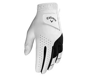 Callaway Men's Golf Gloves Weather Spann Single Pack Left Hand, Extra Large, White, X