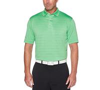 Callaway Men's Golf Short Sleeve Pique Open Mesh Polo Shirt, Vibrant Green, Medium