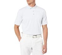 Callaway Men's Golf Short Sleeve Pique Open Mesh Polo Shirt, White, Large