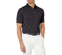 Callaway Men's Golf Short Sleeve Solid Ottoman Polo Shirt, Black, 4X-Large