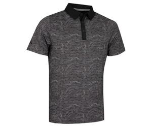 Callaway Mens Hex Marble Opti-Dri Polo Shirt - Caviar - XXL