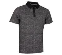 Callaway Mens Hex Marble Opti-Dri Polo Shirt - Caviar - XXL