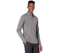 Callaway Men's Long Sleeve Moisture Wicking Golf Polo Shirt with Stretch Fabric (Available in Big & Tall), Quiet Shade Heather, XXL