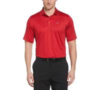 Callaway Men's Performance Short Sleeve Jacquard Polo with Swing Tech Tango Red