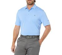Callaway Men's Pro Spin Fine Line Short Sleeve Golf Polo, Stretch, Moisture-Wicking, Sun Protection (Available in Big & Tall), Marina, XXL