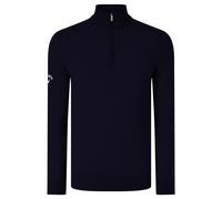 Callaway Men's Ribbed Zip Merino Sweater in Navy | Size: Medium Callaway Navy M
