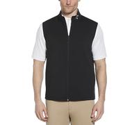Callaway Men's Swing Tech Full Zip Golf Outerwear Vest, with Aquapel Technology, Lightweight Breathable Recycled Stretch Fabric, Caviar, M