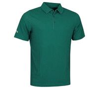 Callaway Mens TM Golf Micro Print Polo Shirt - Galapagos Green - M