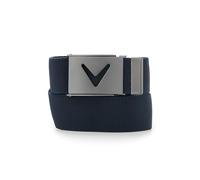 Callaway Men's V-Logo Web Golf Belt, Peacoat, One Size