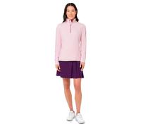 Callaway Midweight Textured 1/4 Zip Top Cherry Lilac Heather Women's Sweatshirt M