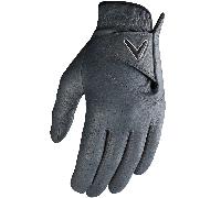 CALLAWAY OPTI-COLOUR LEATHER GOLF GLOVE - CHARCOAL