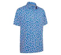 Callaway Opti Dri Novelty Crabs Logo Eco Polo Shirt Galaxy Blue UK Size Large