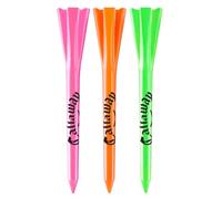 Callaway Performance 2.75’’ Plastic Golf Tees, Neon Mix, 30 Pack