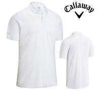 Callaway Mens Emea Solid Polo Shirt, Caviar, 3XL EU Bright White