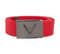 CALLAWAY V LOGO WEBBING BELT - HIBISCUS