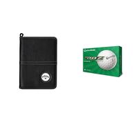 Callaway Unisex scorecard holder, Black, One Size UK & TaylorMade RBZ Soft Dozen Golf Balls, White,2021