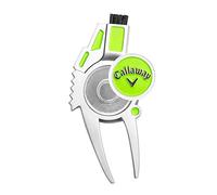 Callaway Unisex's 4-in-1 4-in-1 Divot Repair Tool, Silver/Green, One size