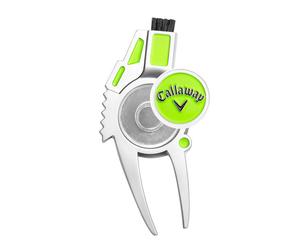 Callaway Unisex's 4-in-1 4-in-1 Divot Repair Tool, Silver/Green, One size