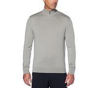 Callaway Weather Series Men's 1/4 Zip Golf Sweater with Mock Collar, Thermal Merino Wool, Breathable Soft Fabric, Griffin, XXL