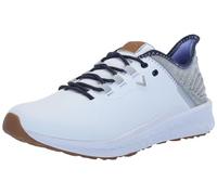 Callaway Women's La Jolla Sl Golf Shoe, White/Navy, 9 Wide