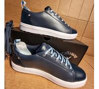 Callaway Women's Leather Laguna Golf Shoes UK4.5 - Blue White with Vibram Sole