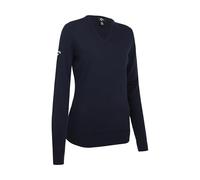 Callaway Womens Merino Wool Long Sleeve Sweater, Dark Navy, XL UK