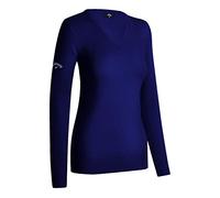Callaway Womens Merino Wool Long Sleeve Sweater, Dunkles Marineblau, S UK