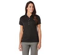 Callaway Women's Short Sleeve Ottoman Performance Golf Polo with Sun Protection (Size Small-3x Black