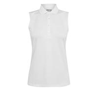Callaway Womens Sleeveess Knit Polo Shirt White 8
