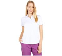 Callaway Women's Solid Swing Tech Short Sleeve Golf Polo Shirt, Brilliant White, XXL