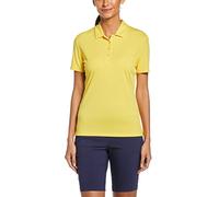 Callaway Women's Tournament Short Sleeve Golf Polo Shirt, Lemon Zest, X-Large