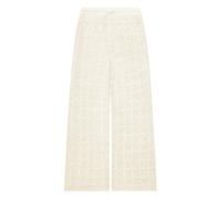 Calle Del Mar grid-pattern knit trousers - White S