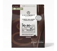 2.5kg Callebaut 70/30/38 Finest Belgian Bitter Dark Chocolate Callets 70%