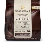 Callebaut 70-30-38 Finest Belgian Dark Chocolate Couverture Callets 70.5% Cocoa