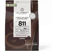 Callebaut 811 Finest Dark Chocolate Couverture Callets 54.5% Cocoa 2.5kg