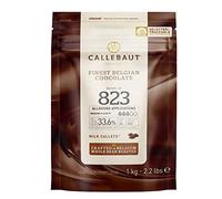 Callebaut Milk Chocolate Callets, 823-1 kg - 33.6% Cocoa, Finest Belgian Chocolate Buttons