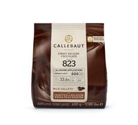 Callebaut 823 Finest Belgian Milk Chocolate Couverture Callets 33.6% Cocoa 400g