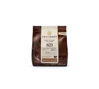 Callebaut 823 Premium Milk Chocolate Callets - 400g Bag - 33.6% Cocoa - Belgian Couverture Chocolate for Baking, Moulding & Melting