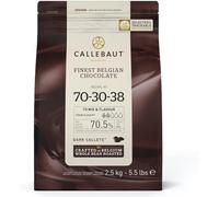 Callebaut Chocolate Dark 70.5 Percent Easi-Melt Buttons Callets 2.5 Kg