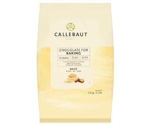 Callebaut Chocolate for Baking Chunks White 2.5kg | Case of 4