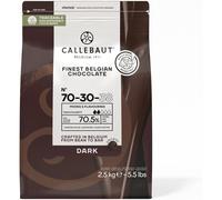 Callebaut - Dark - 70.5% Callets - 2.5kg - (Sold by Parkers Foodservice) 70-30-38 (4 Packs)
