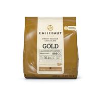 Callebaut Finest Belgian Gold Chocolate with Caramel Couverture Callets 400g