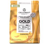 Callebaut Gold 30.4% - Finest Belgian Caramel Chocolate Chips (callets) 2.5kg