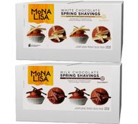 Callebaut Mona Lisa Chocolate Shavings (Bundle, Milk and White 2 x 2.5kg)