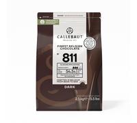 Callebaut N? 811 - Finest Belgian 54.5% Dark Chocolate Callets - 2.5kg