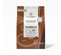 Callebaut Premium 41% Milk Chocolate Callets - 2.5 kg Bag - Medium Fluidity Couverture for Baking, Enrobing & Ganache