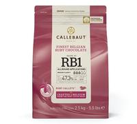 Callebaut RB2 Finest Belgian Ruby Chocolate Couverture Callets 32.8% 2.5kg