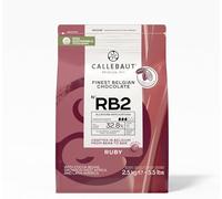 Callebaut Ruby Chocolate Callets RB2 - 2.5kg | Pink Chocolate | 32.8% Cocoa | Fruity & Tangy