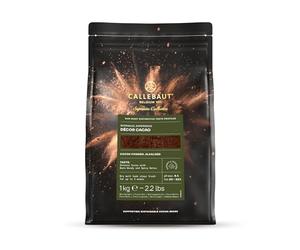 Callebaut Signature Collection Botanical Décor Cacao Powder Alkalised 20-22% Fat Hydrophobic Dusting Cocoa for Tiramisu, Cheesecake, Truffles, Frozen Desserts, and Finishing 1kg