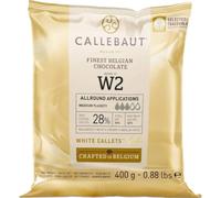 Callebaut W2 Finest Belgian White Chocolate Callets 28.0% Cocoa 400g